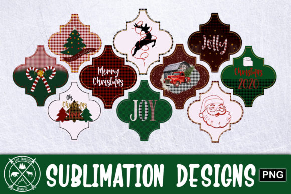 Arabesque Christmas Tile Sublimation: A Festive Graphics Delight