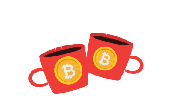 Bitcoin Christmas Glass Cup: A Festive Graphic for Local Brands