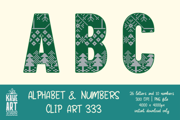 Christmas Alphabet Sublimation 333: A Festive Graphics Gem