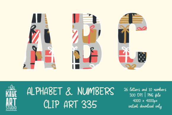 Christmas Alphabet Sublimation 335: A Versatile Graphics and Illustrations Asset