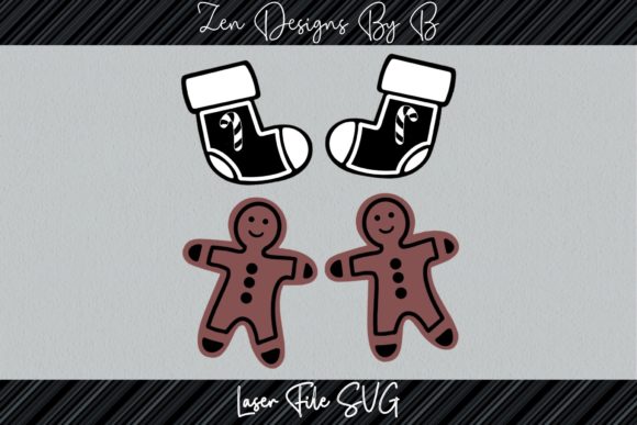 Christmas Earrings Set: A Festive Graphics Asset