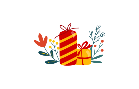 Christmas Gif Box Decoration: A Festive Graphics Asset