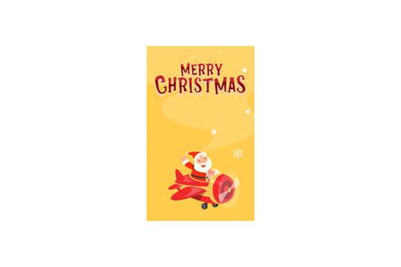 Christmas Greeting Card Santa Pilots Art: A Festive Graphics Delight