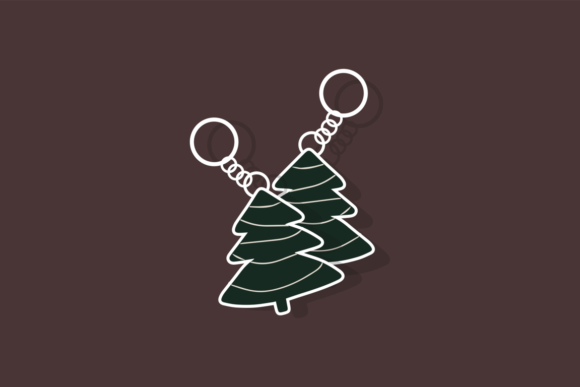 Christmas Key Chain December Design Art: A Graphics Gem