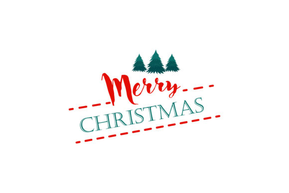 Christmas Merry Christmas Text Concept: Festive Graphics & Illustrations