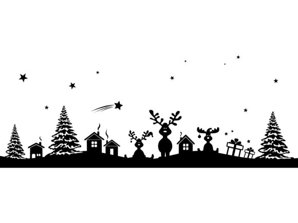 Christmas Silhouette Landscape Winter: A Designer's Review