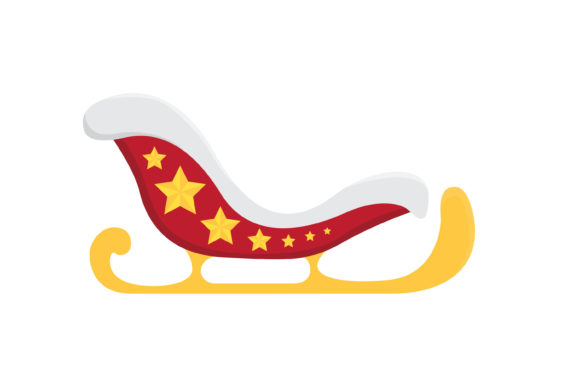 Christmas Sleigh Vector-2: A Versatile Graphic for Handmade Creations