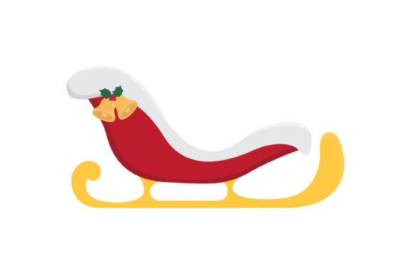 Christmas Sleigh Vector-3: A Festive Addition to Your Graphics and Illustrations