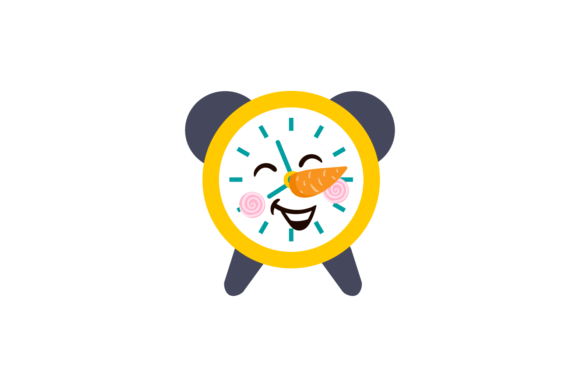Christmas Snowman Winter Clock: A Versatile Graphic for Seasonal Content
