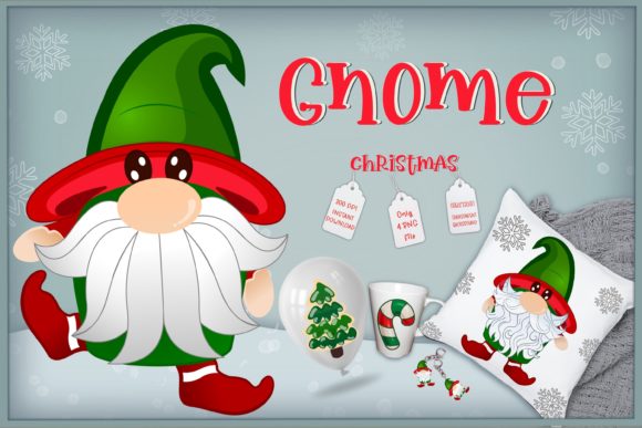 Cute Christmas Gnome PNG: A Versatile Graphic for Branding