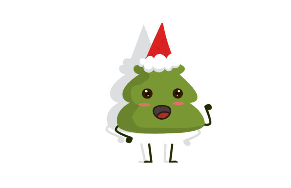 Cute Christmas Tree: A Festive Graphic for Local Brands