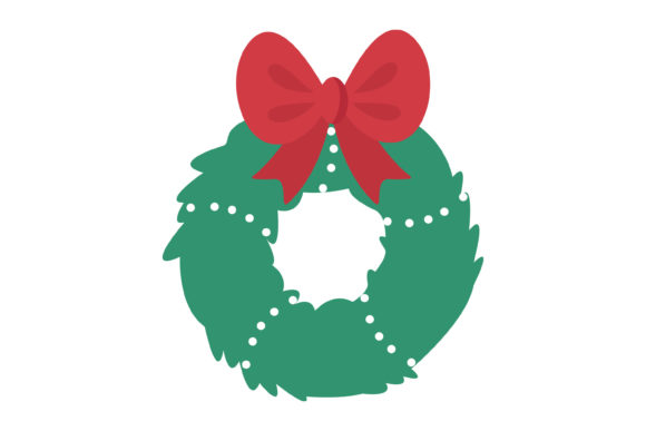 Evaluating Christmas Wreath Vector-2 for Embroidery