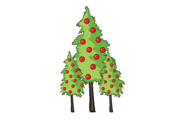 Modern Christmas Tree: A Versatile Graphic for Branding